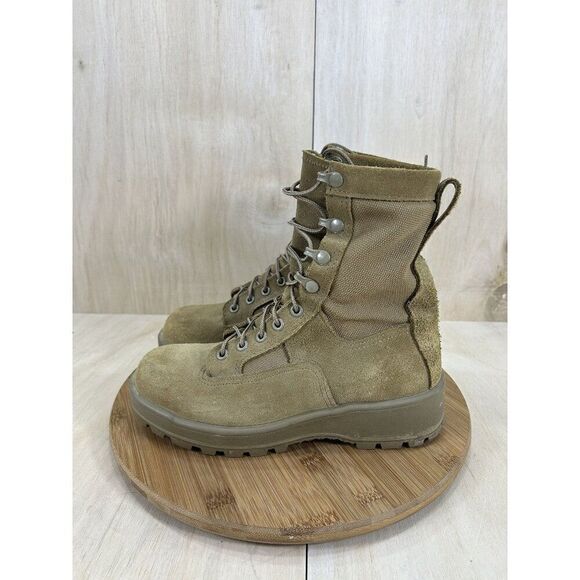 Altama Temperate Weather GTX Tan Leather Military Combat Boots Womens 6.5 Mens 5 - Picture 1 of 7